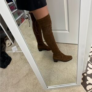 Start Weitzman over the knee brown suede boots